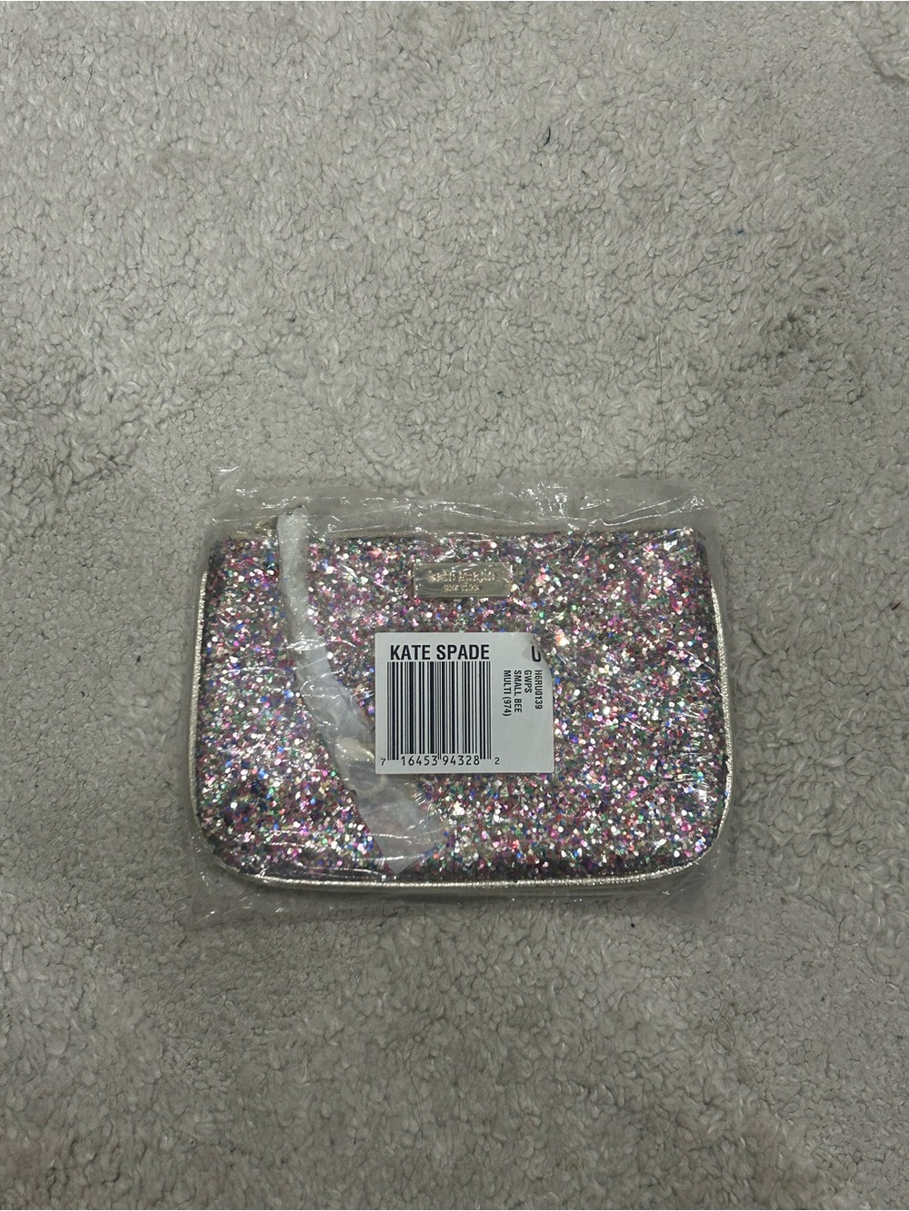 kate spade Iridescent Multicolor Glitter Wristlet